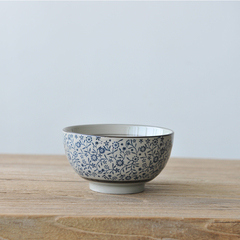 日式和风碗青花陶瓷碗家用米饭碗汤碗拉面碗甜品碗创意餐具糖水碗