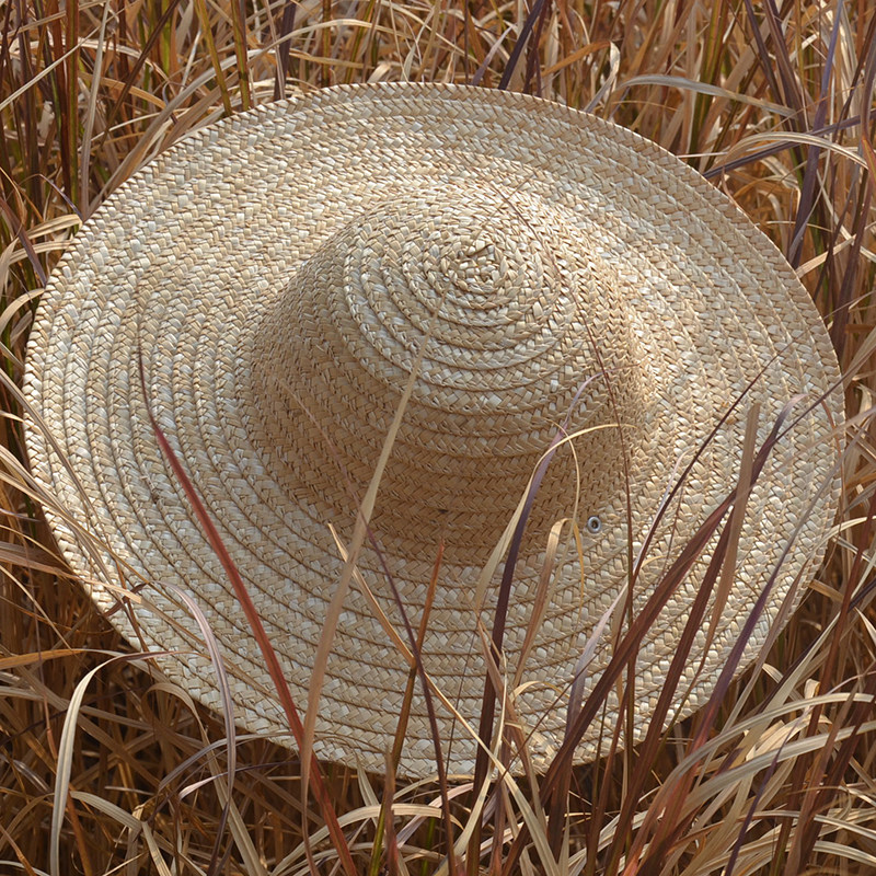 草帽草编帽女遮阳夏海边男士农民儿童男防晒工地大檐大草帽麦秆