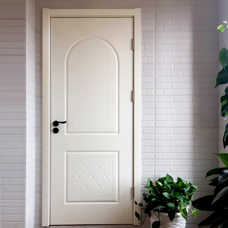 室内门卧室门现代简约欧式实木复合套装门烤漆门房间门实木门白色已售