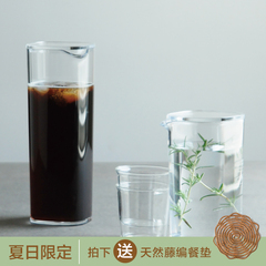 现货日本KINTO家用耐高温树脂带盖方口冷水壶夏季泡茶壶果汁杯