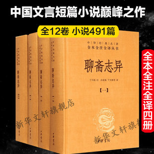 聊斋志异 全套共4册 于天池注孙通海等译 中华经典名著全本全注全译丛书原著国学古籍 国学普及读物正版书籍 中华书局 新华书店