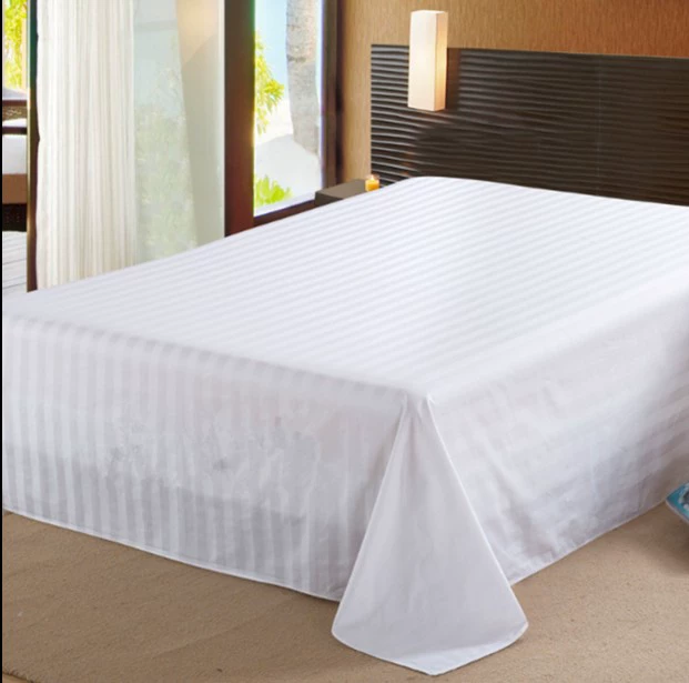 Khăn trải giường khách sạn đặc biệt duy nhất giường trắng mã hóa tấm trải giường trắng tinh khiết chăn bìa đơn tùy chỉnh - Khăn trải giường