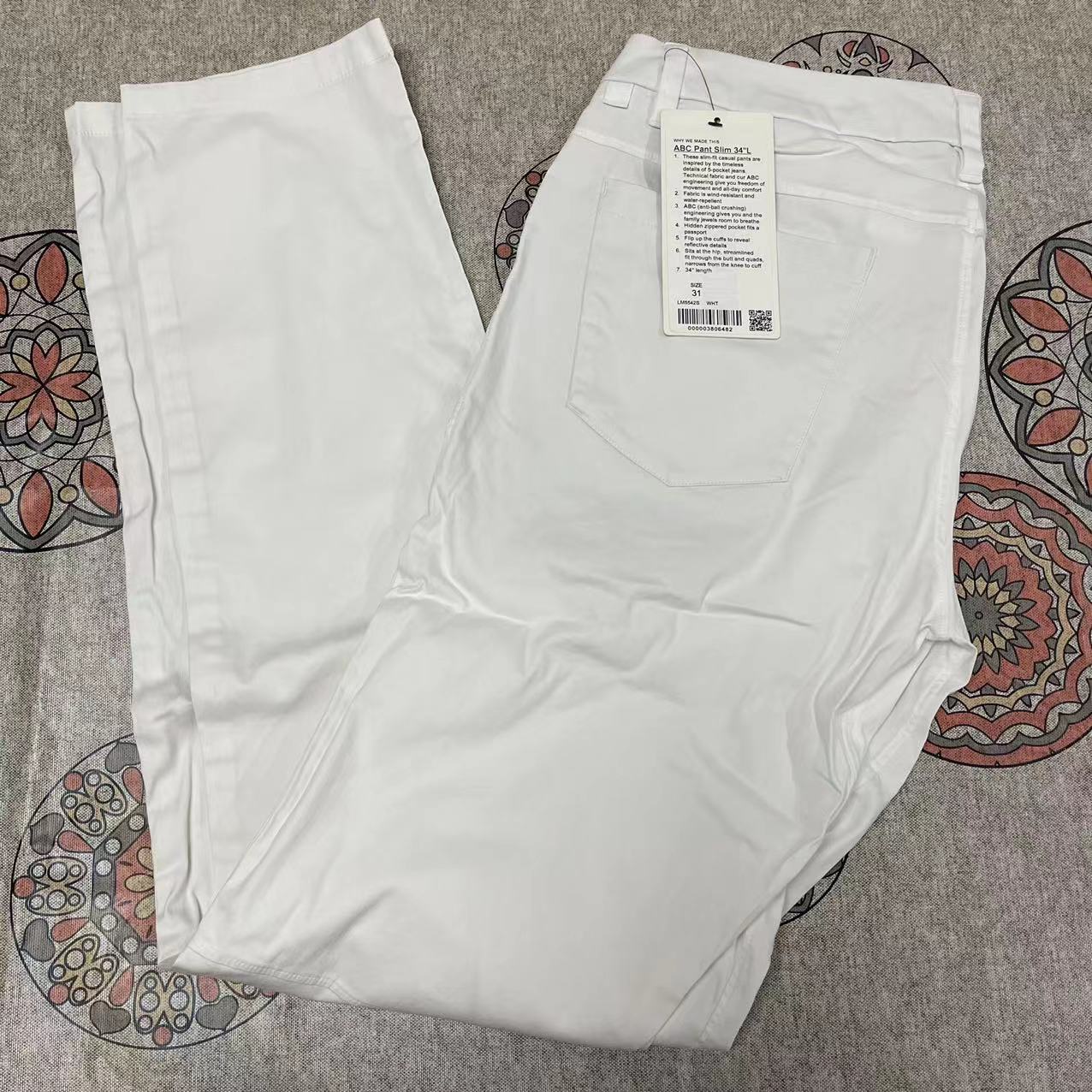 lululemon ABC Pant Slim  Swift Cotton 34