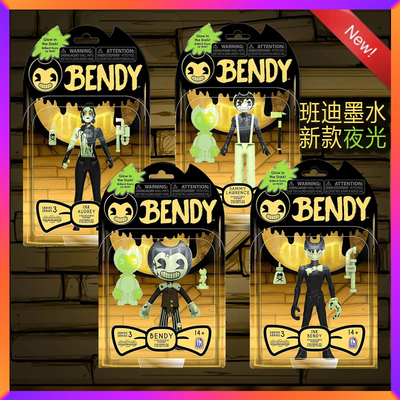 现货班迪与墨水机器bendyinkmachine印墨机游戏玩具手办天使
