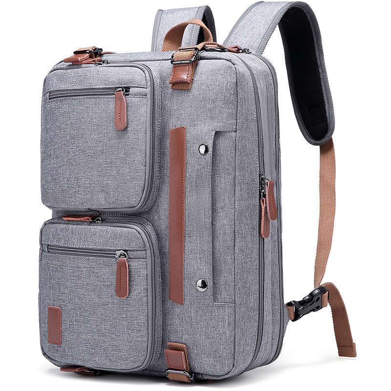KAMLUI多功能背包男款电脑包三用双肩包商务笔记本手提包