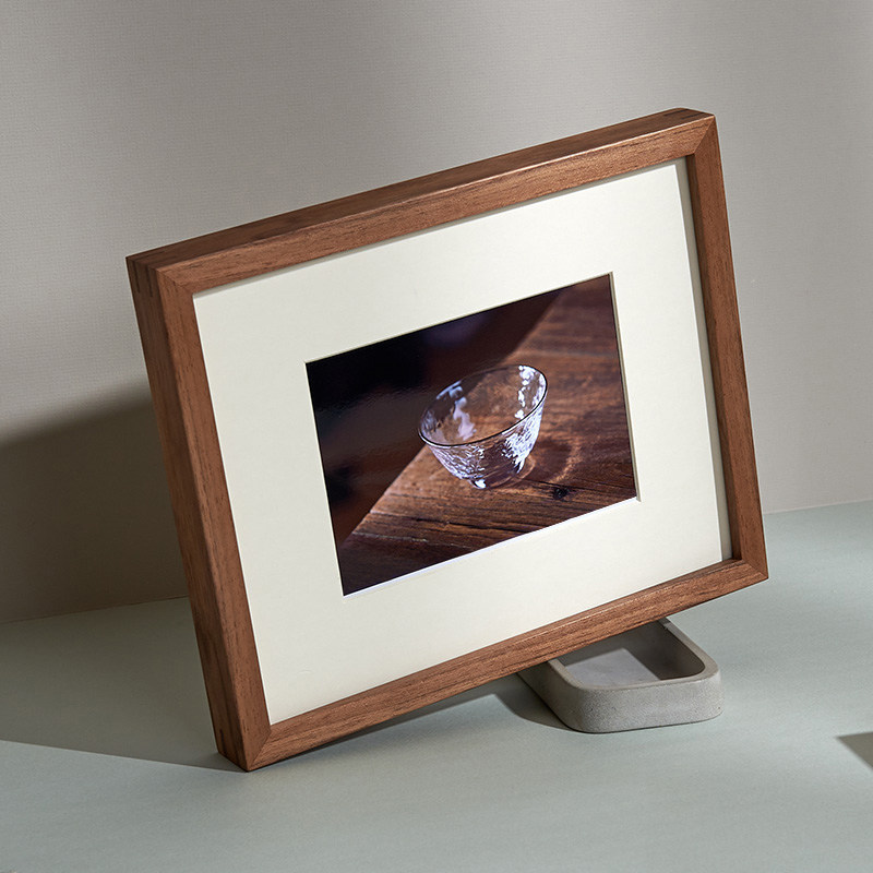 实木榫卯画框黑胡桃木相框摆台8寸10寸a4结婚照挂墙艺术照片装裱