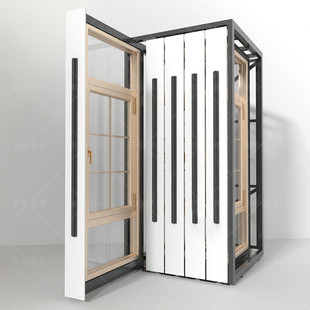 木门展示架抽式瓷砖木地板展架推拉门窗样品架子多功能立式落地