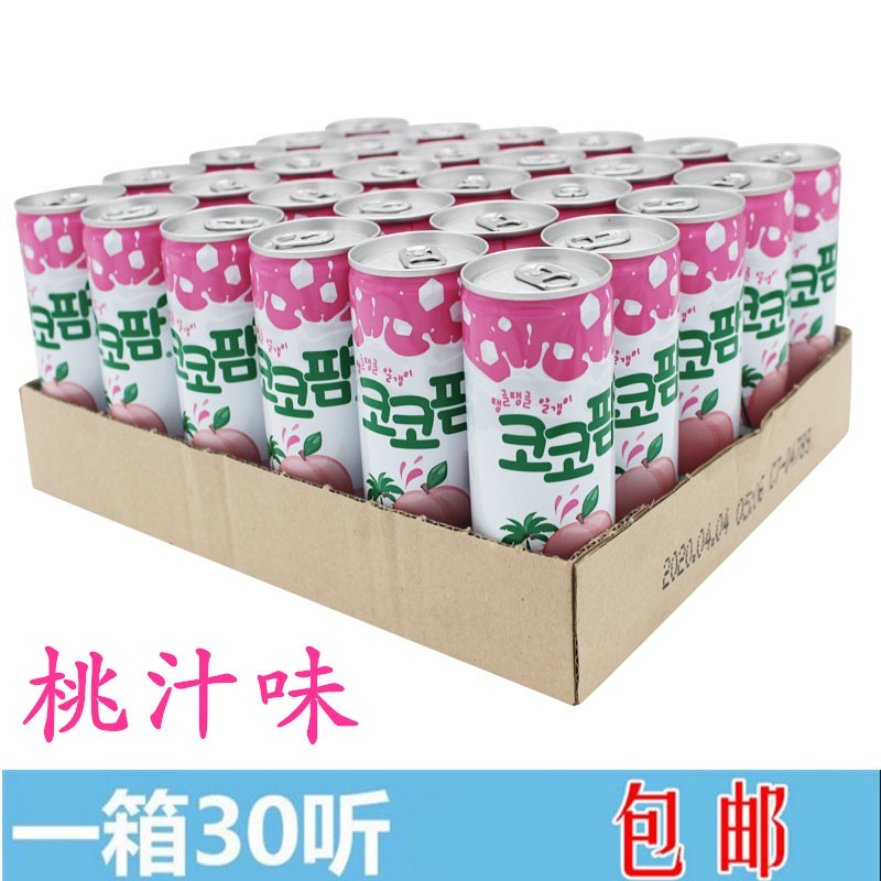 韩国原装进口饮料海太椰果粒蜜桃味2
