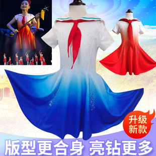 六一儿童红领巾大合唱演出服中小学生诗歌朗诵童心向党舞蹈表演服