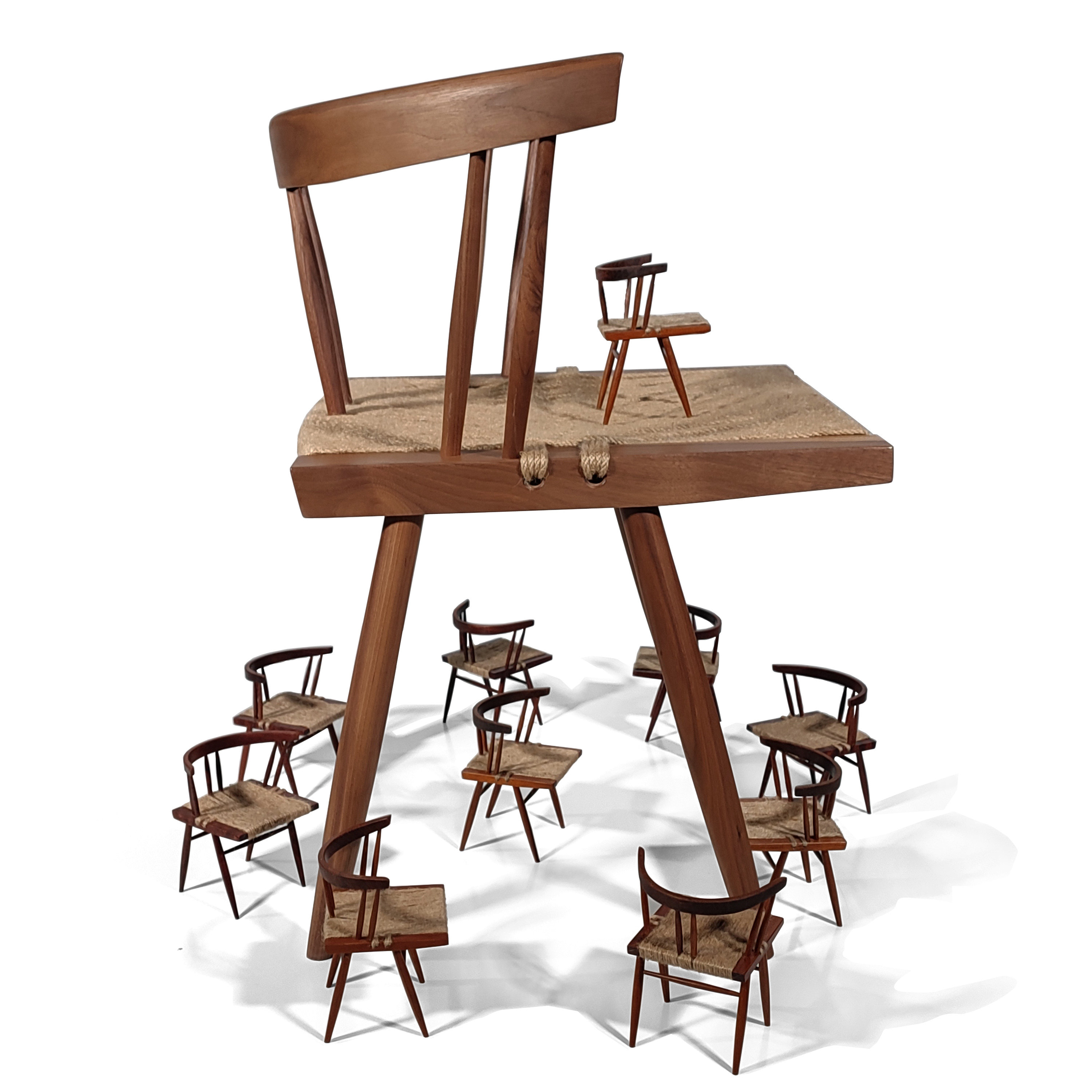 瞻】实木进口定制黑胡桃设计师休闲椅吊椅扶手椅躺椅已售0新品