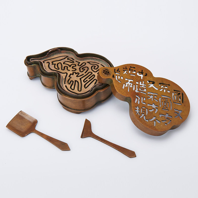 铜炉大师陈巧生 依样葫芦印香炉 巧生炉 仿清丁月湖印香炉