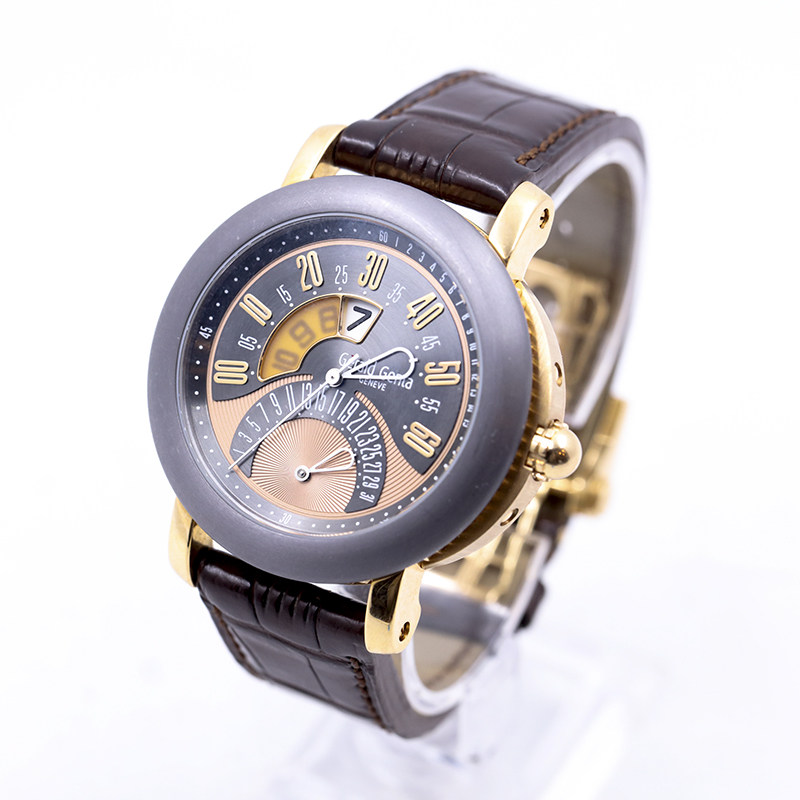 【9.5新】 尊达大师自创经典18k玫瑰金自动男表