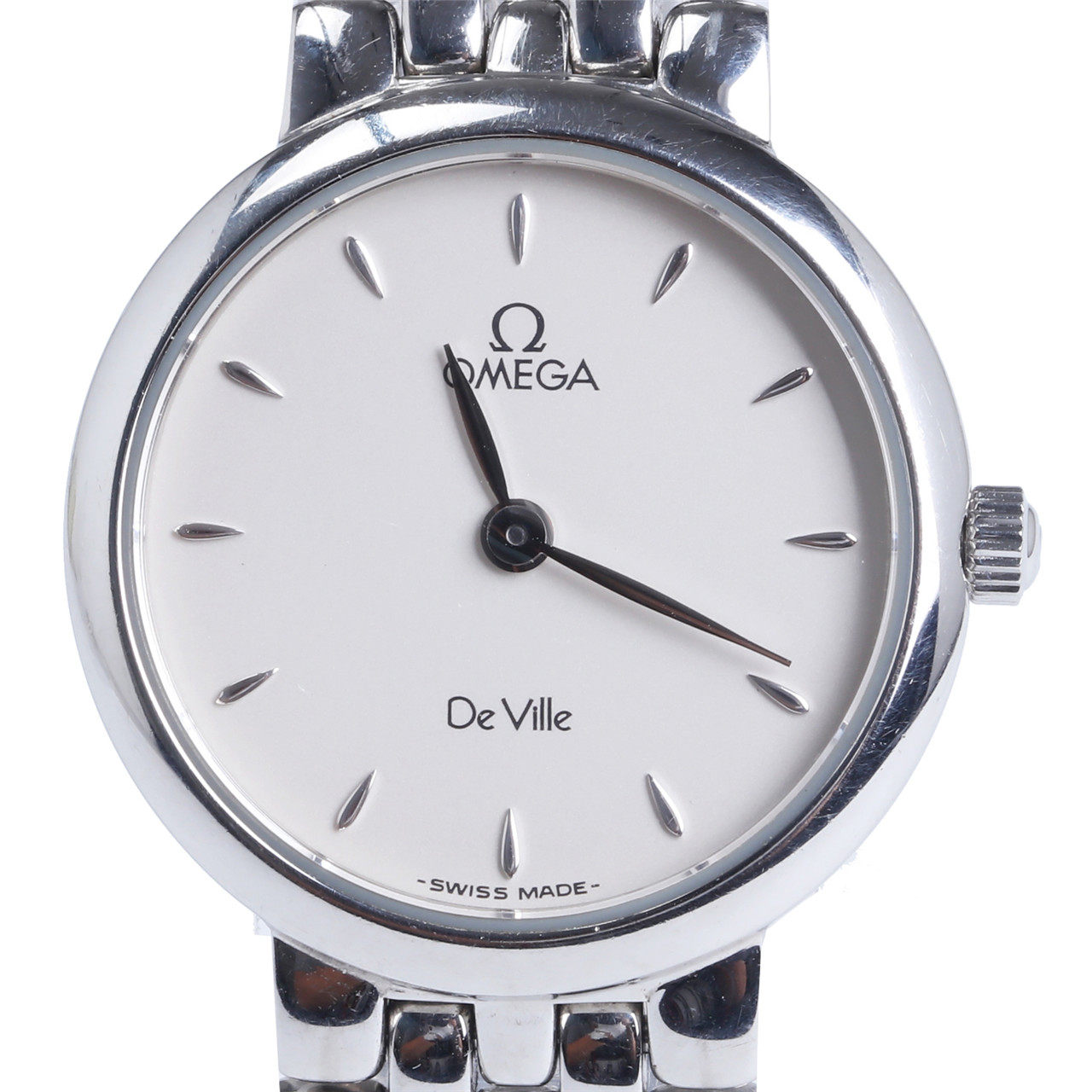 [中检][9.5新]欧米茄omega女士石英表蝶飞系列