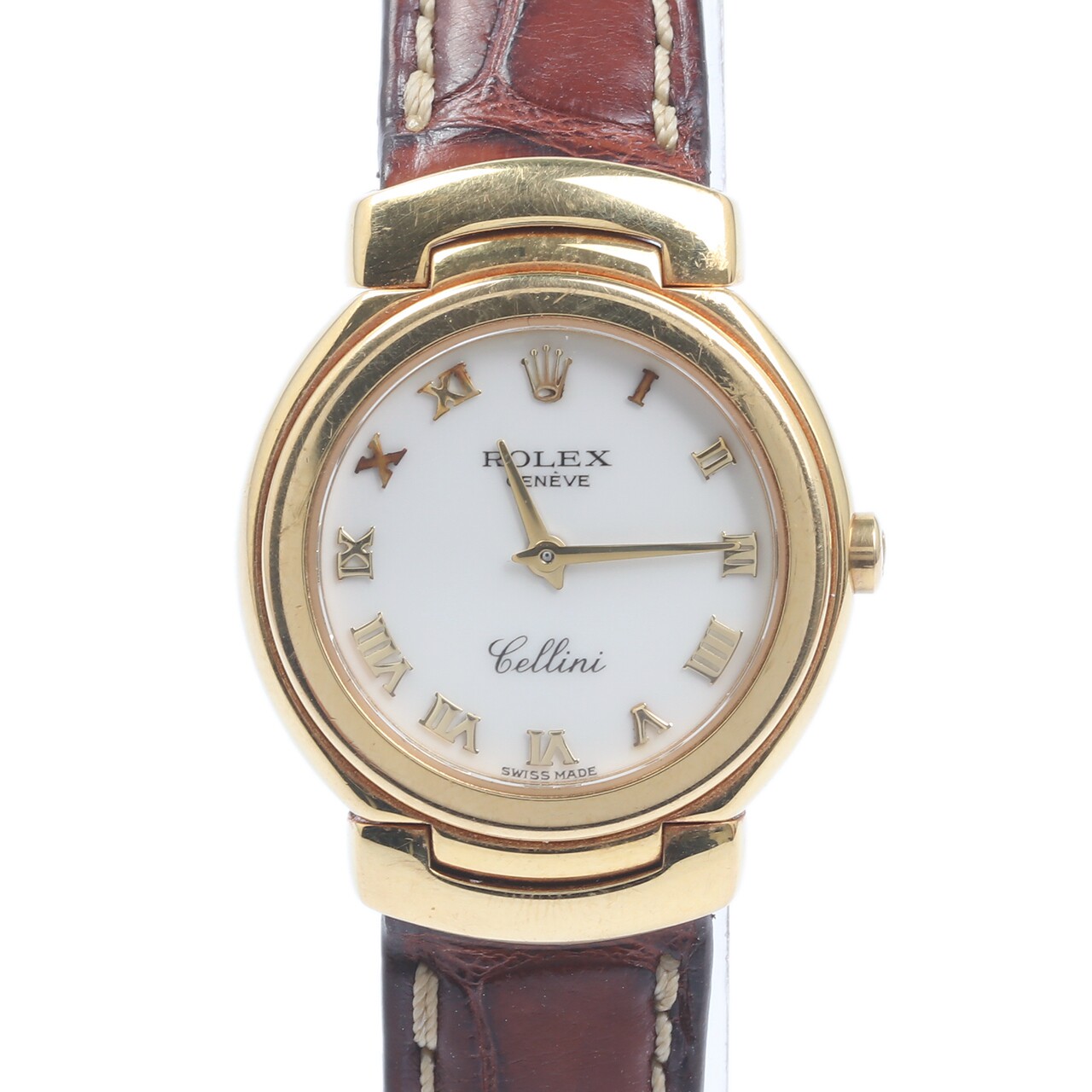 [国检][9.5新]劳力士rolex女士石英表切利尼系列