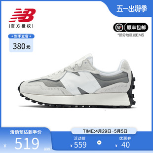 New Balance NB 正品男鞋女鞋灰色复古轻便运动休闲鞋U327WED