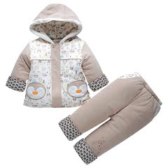婴儿冬季棉服套装加厚纯棉新生儿衣服宝宝棉衣秋冬装外套棉袄棉服