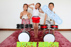 诸王乐器 C3儿童鼓 适合2 3 4-7岁 儿童架子鼓启蒙爵士鼓 玩具鼓