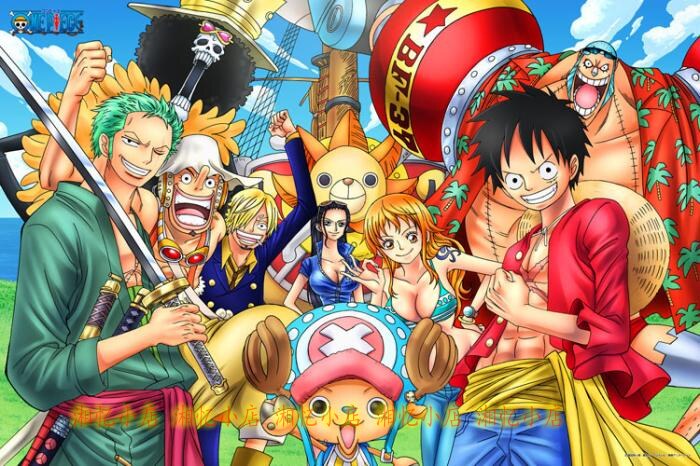 印花新款dmc十字绣套件客厅卧室儿童动漫卡通海贼王十字绣套件