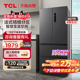 TCL 407升法式四门风冷无霜变频养鲜冰箱家用超薄嵌入节能大容量