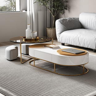 大理石茶几现代