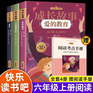 成长故事童年爱的教育和小英雄雨来六年级上册必读的课外书全3册老师经典书目推荐高尔基管桦原著快乐读书吧鲁滨逊漂流记完整正版