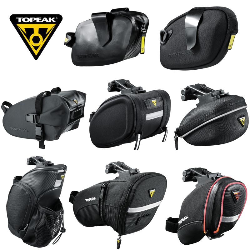 topeak Aero Wedge自行车快拆扣绑带硬壳防水坐垫尾包工具罐