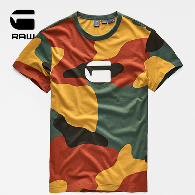 GSTAR RAW 2018春夏新品 X25系列 迷彩印花T恤衫 424元