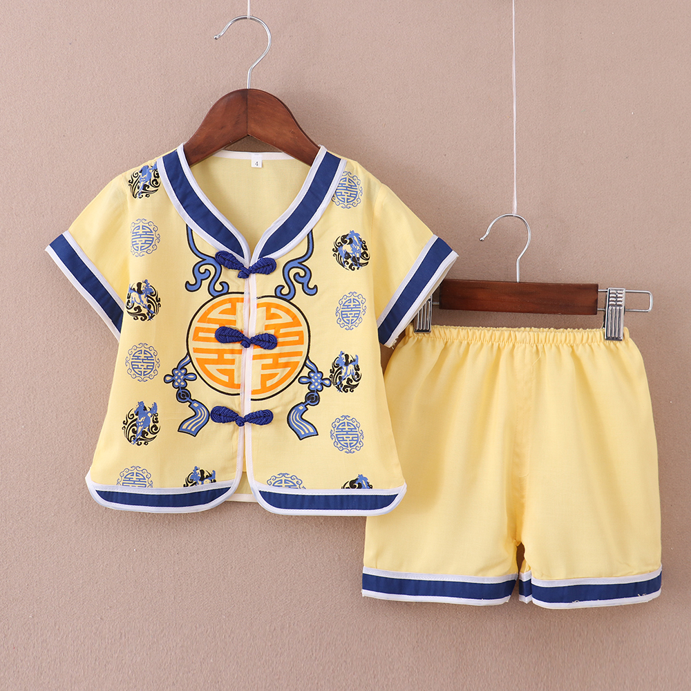 儿童国学服汉服男童唐装夏装短袖夏季棉绸童装男宝宝套装中国风潮|msdalam kategori Kanak-kanak/Bayi/Keluarga dipasang, Kanak-kanak cheongsam/pakaian/pakaian kebangsaan, pakaian - dari Buy2taobao.com untuk memberikan perkhidmatan ejen Taobao profesional membeli