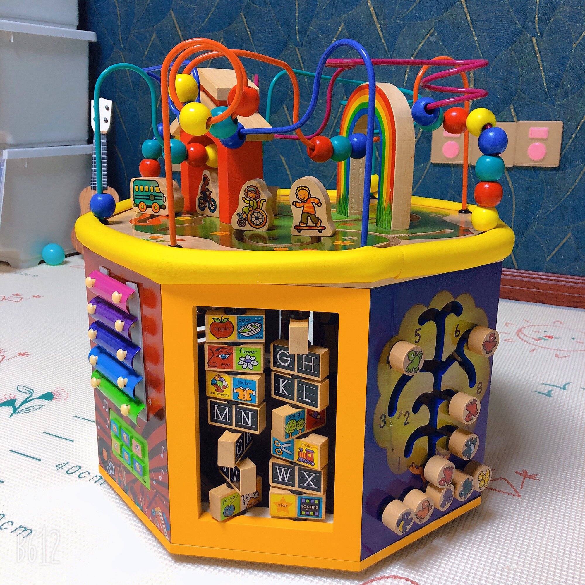 儿童婴儿大绕珠百宝箱多功能木制串珠宝宝绕珠益智玩具0-1岁礼物