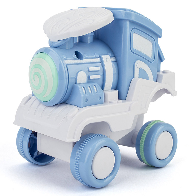 按压惯性儿童翻转玩具车 压力翻滚小火车 宝宝益智力学前玩具车车