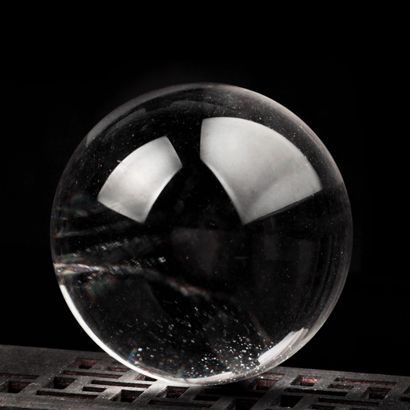 纯天然白水晶球2厘米超小号迷你款男生女生透明生日礼物礼品保真