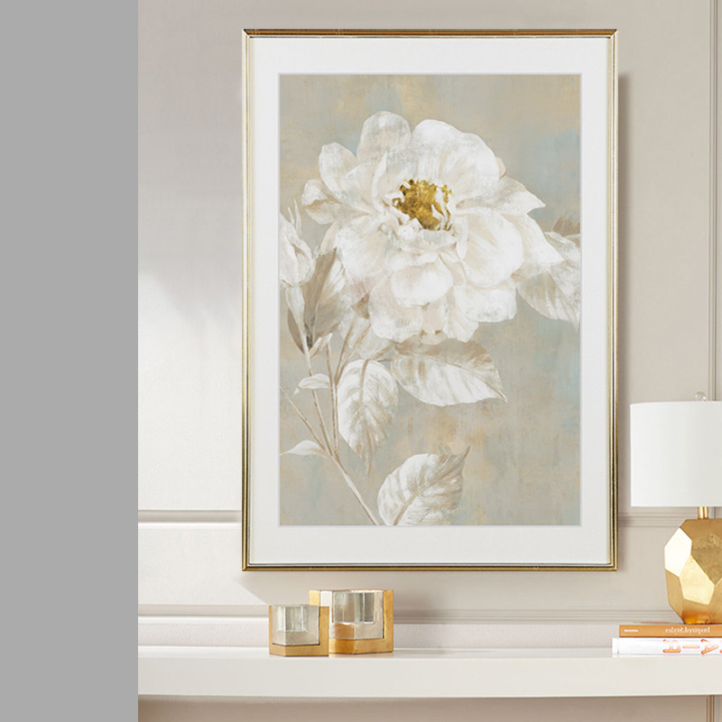 (今日8折)现代法式客厅玄关植物花卉装饰挂画原版进口美式餐厅走廊墙