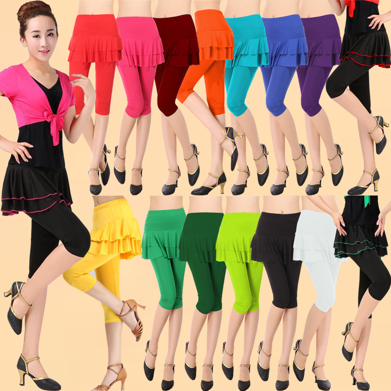 Lotus Seventh Tight trousers adult square Dance Costume Practice Culotte show dance perform Morning exercisesin the Sports/Yoga/Fitness/Fans supplies , Dance/Aerobics/Gymnastics , Square Dance , Square dance pants category - from Buy2taobao.com to provide professional Taobao agent buy service