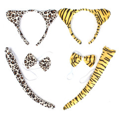 New Arrival Beautiful Design Animal Tiger Leopard Ears Tail