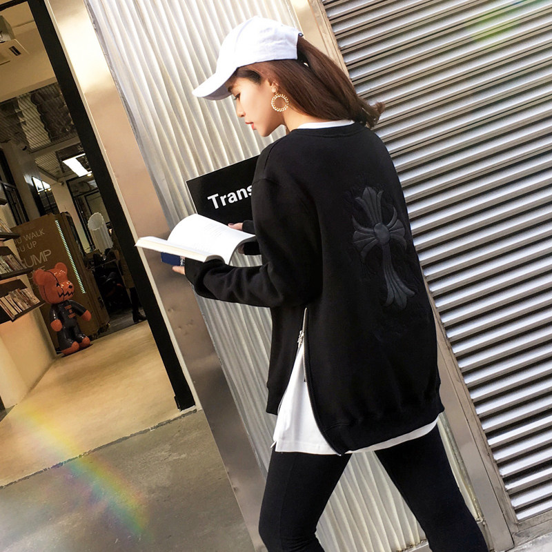 特价侧开叉卫衣女