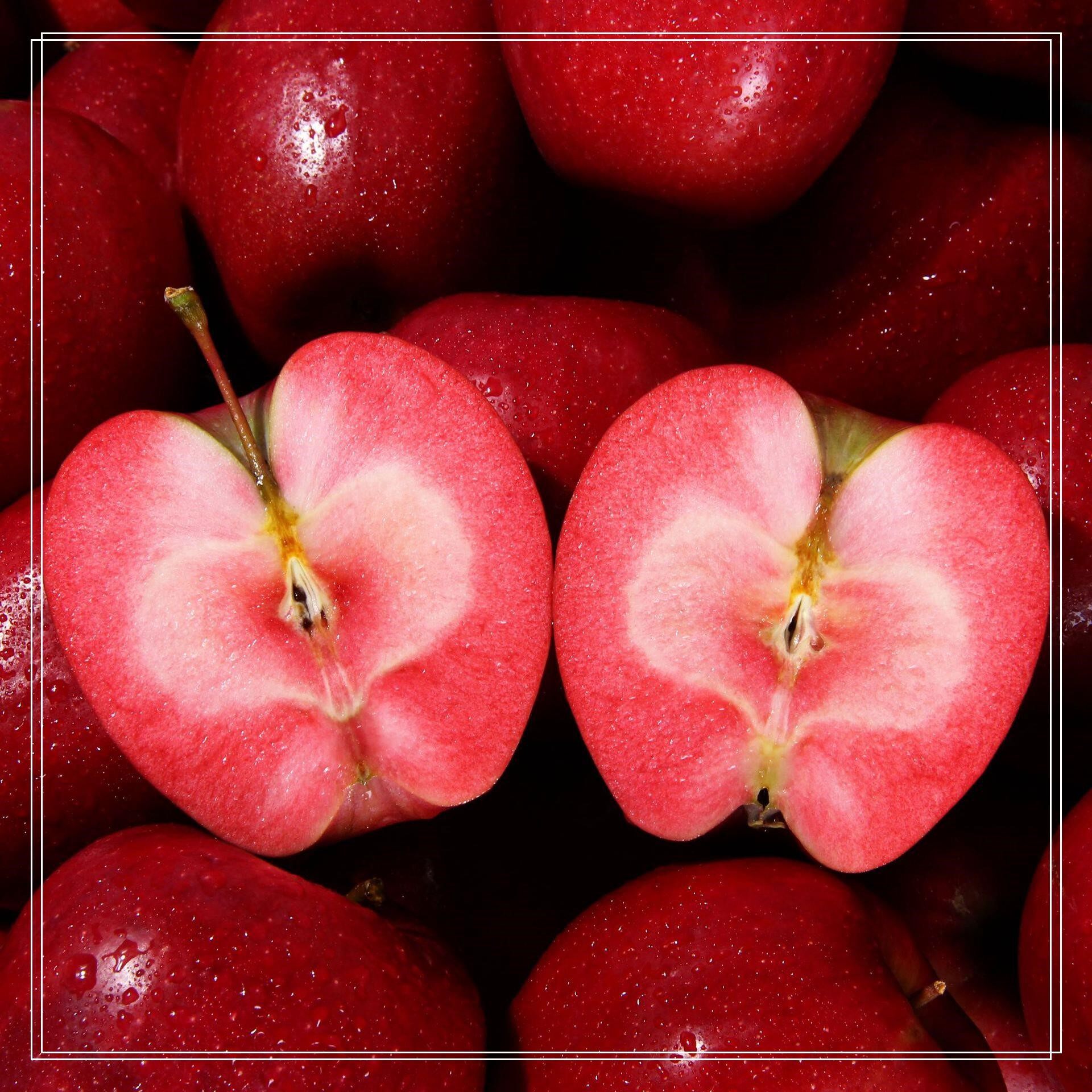 苹果红肉冰糖心现季水果10斤陕西稀有水果年货备必的红色之爱优惠券