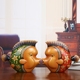 中式酒柜摆件客厅现代创意家居装饰品陶瓷工艺品对鱼结婚礼物高档