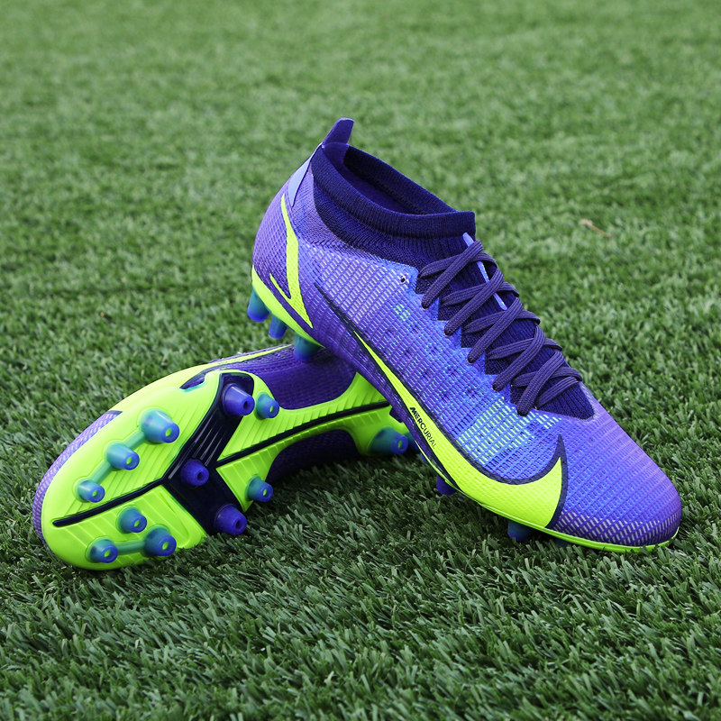 耐克足球鞋男nike刺客14次顶ag短钉球鞋男女c罗比赛级cv0990-574