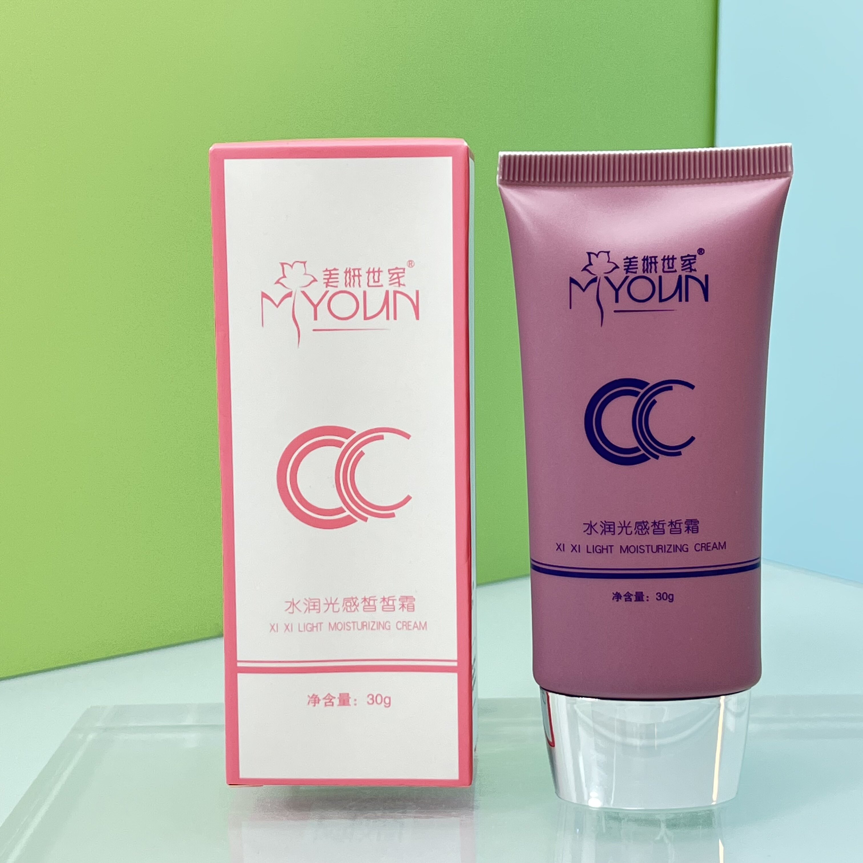 美妍世家化妆品水润光感皙皙霜cc霜提亮肤色暗沉隔离正品专柜保湿