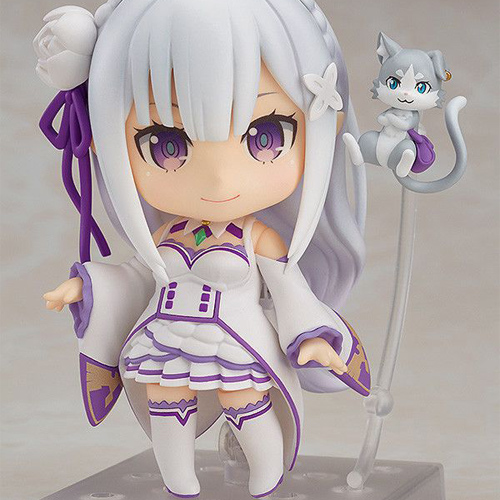 一折粘土人偶_gsc从零开始的异世界生活艾米莉亚q版粘土手办国产祖国