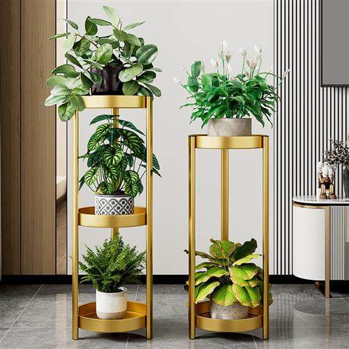 轻奢花架子室内客厅阳台多层绿萝花盆架落地式吊兰置物架—花架/花几