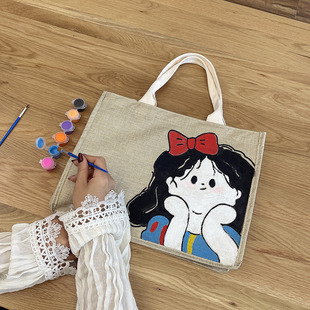 布包麻布袋涂色创意