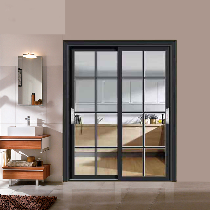 2mm钛镁铝合金推拉门吊趟门阳台门客厅厨房门玻璃隔断移门 - 胜普门窗