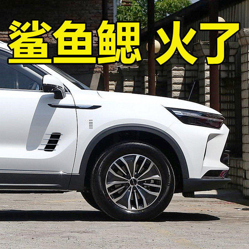 第三代哈弗h6外观改装叶子两侧鲨鱼腮假风口汽车装饰贴