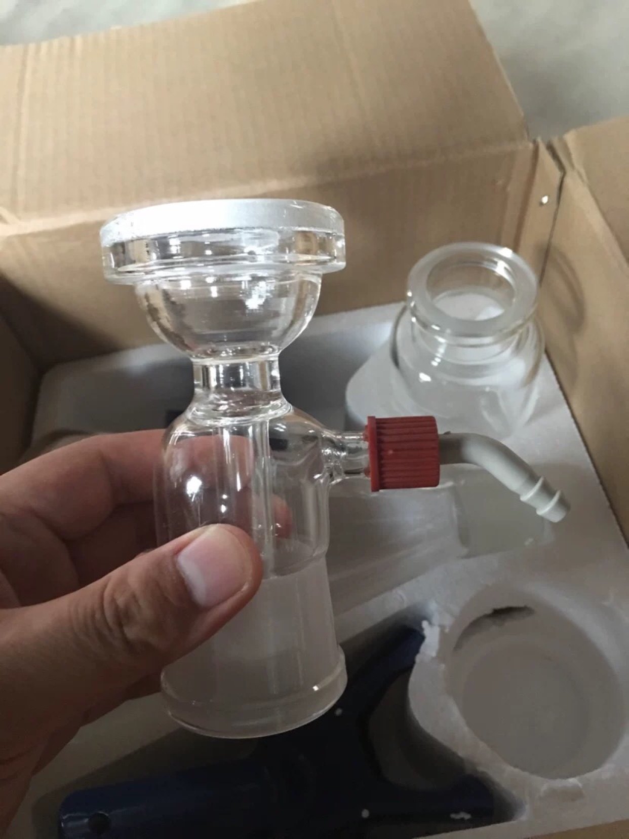 包邮津腾溶剂过滤器1l砂芯过滤装置滤头螺帽水嘴抽气抽滤接头现货