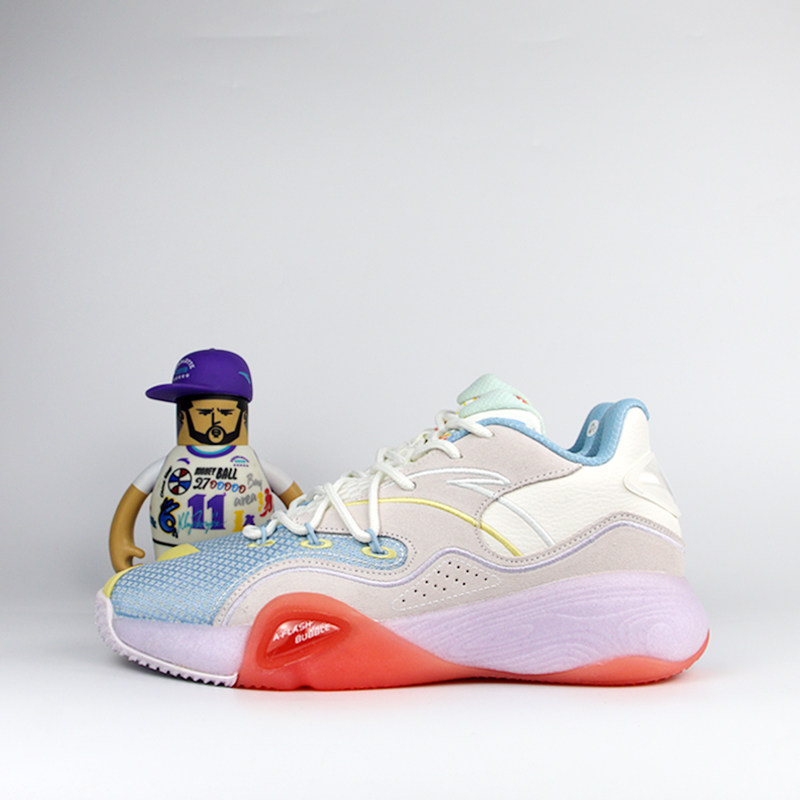 安踏水泥泡泡篮球鞋男鞋2022春款专业实战球鞋kt低帮耐磨防滑战靴