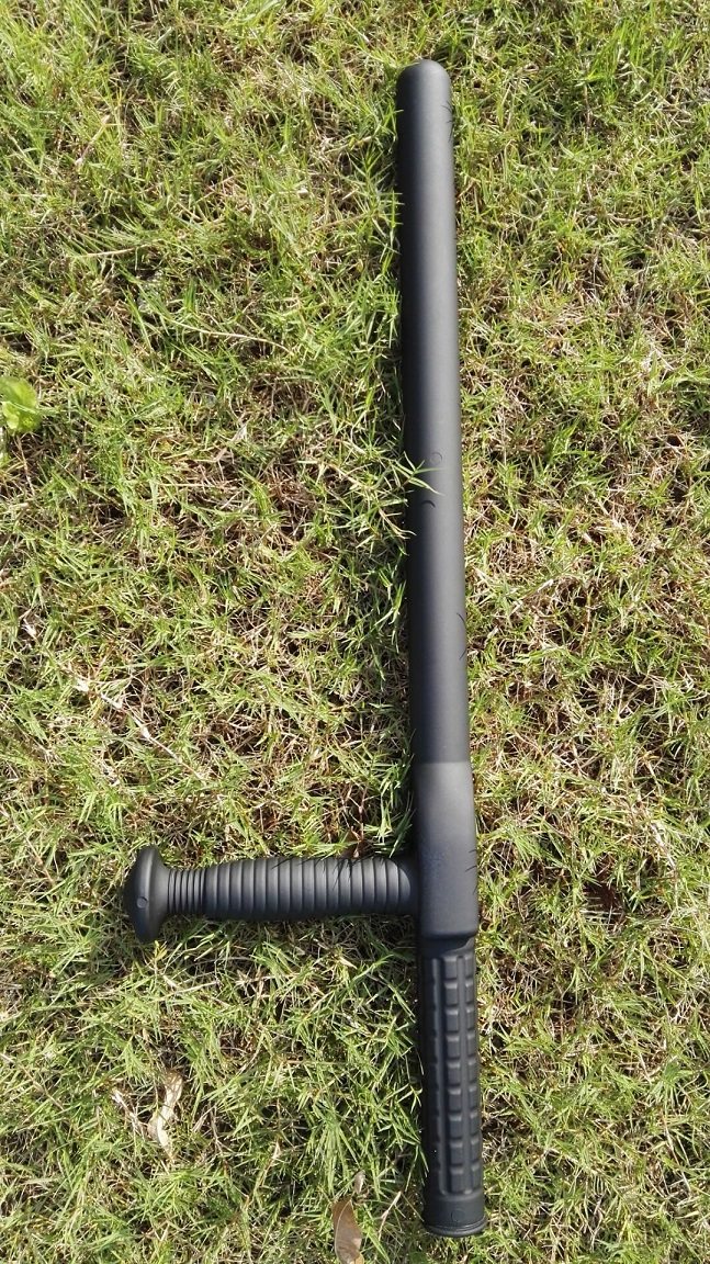 一折丁字拐_t型棍t型拐防身自卫棍丁字拐棍武术防卫双拐保安t字棍美版