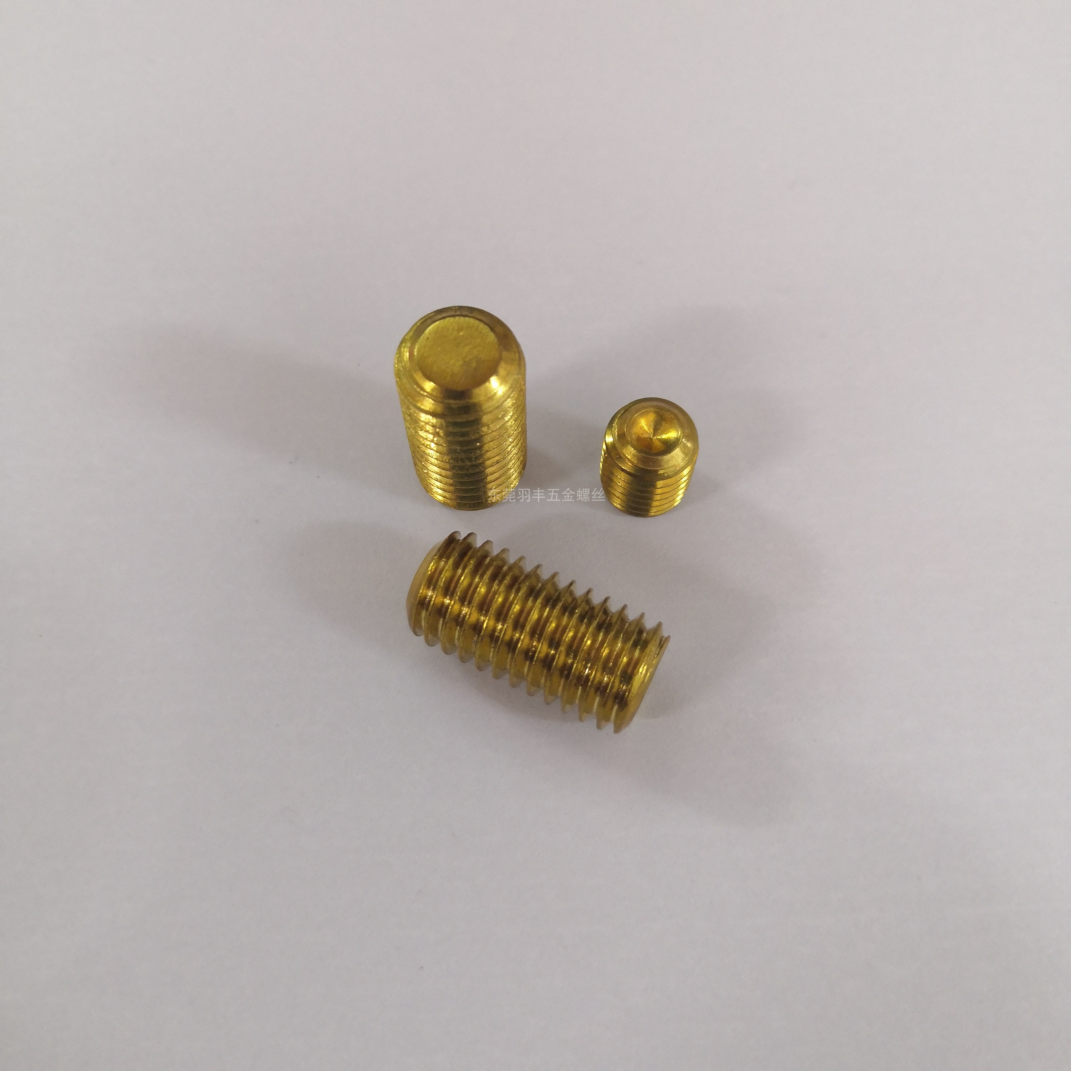 DIN913黄铜机米螺丝环保铜H62内六角紧定顶丝止付机米M2M2.5现货