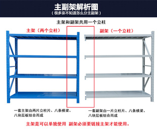 定制货架仓储仓库置物架家用多层铁架子自由组合储物电商中型货物