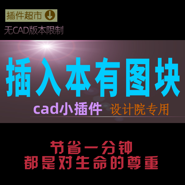 cad图纸本有图块重新插入按新比例连续插入本图纸现有图块小插件j